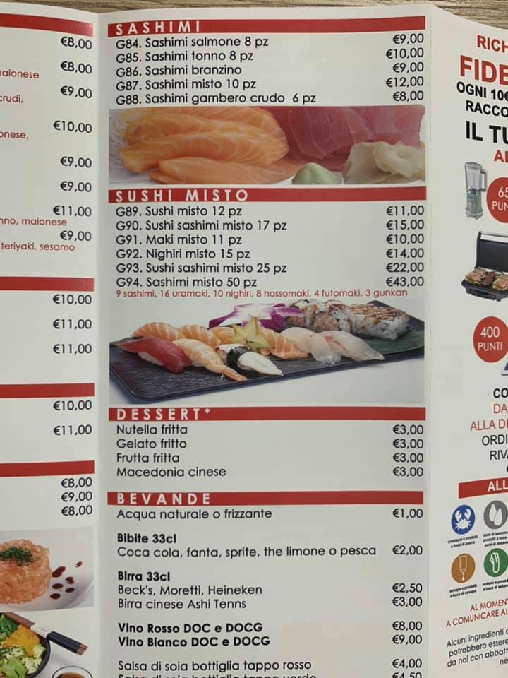 Menu di Sushi Dong 