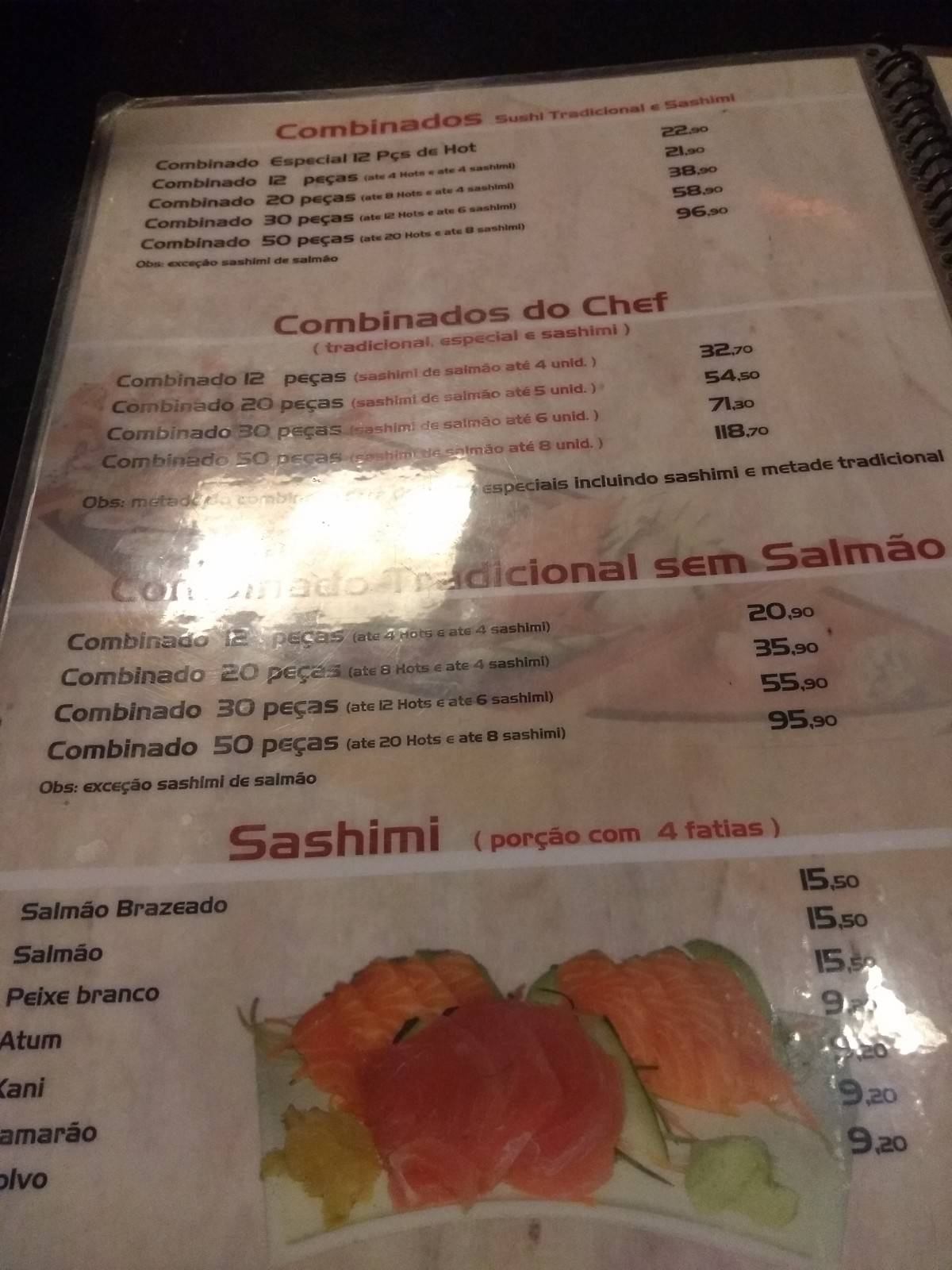 Sushi Ya Eusébio cardápio