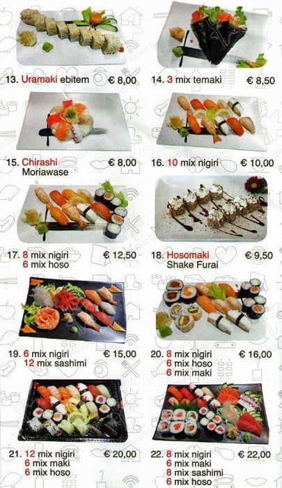 Menu di Sushiko - Roma - C.C. La Romanina 