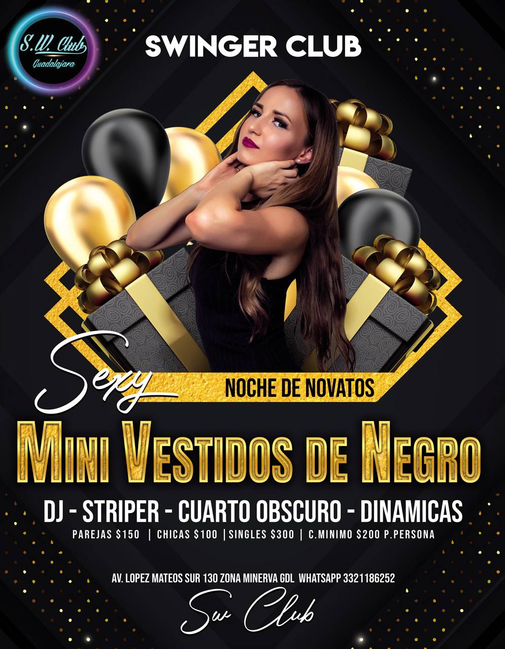 Меню Sw Swinger Club Guadalajara Intercambio de Parejas, Гвадалахара