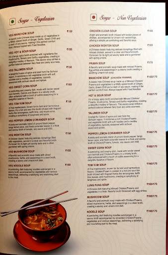 Szechuan Dragon menu