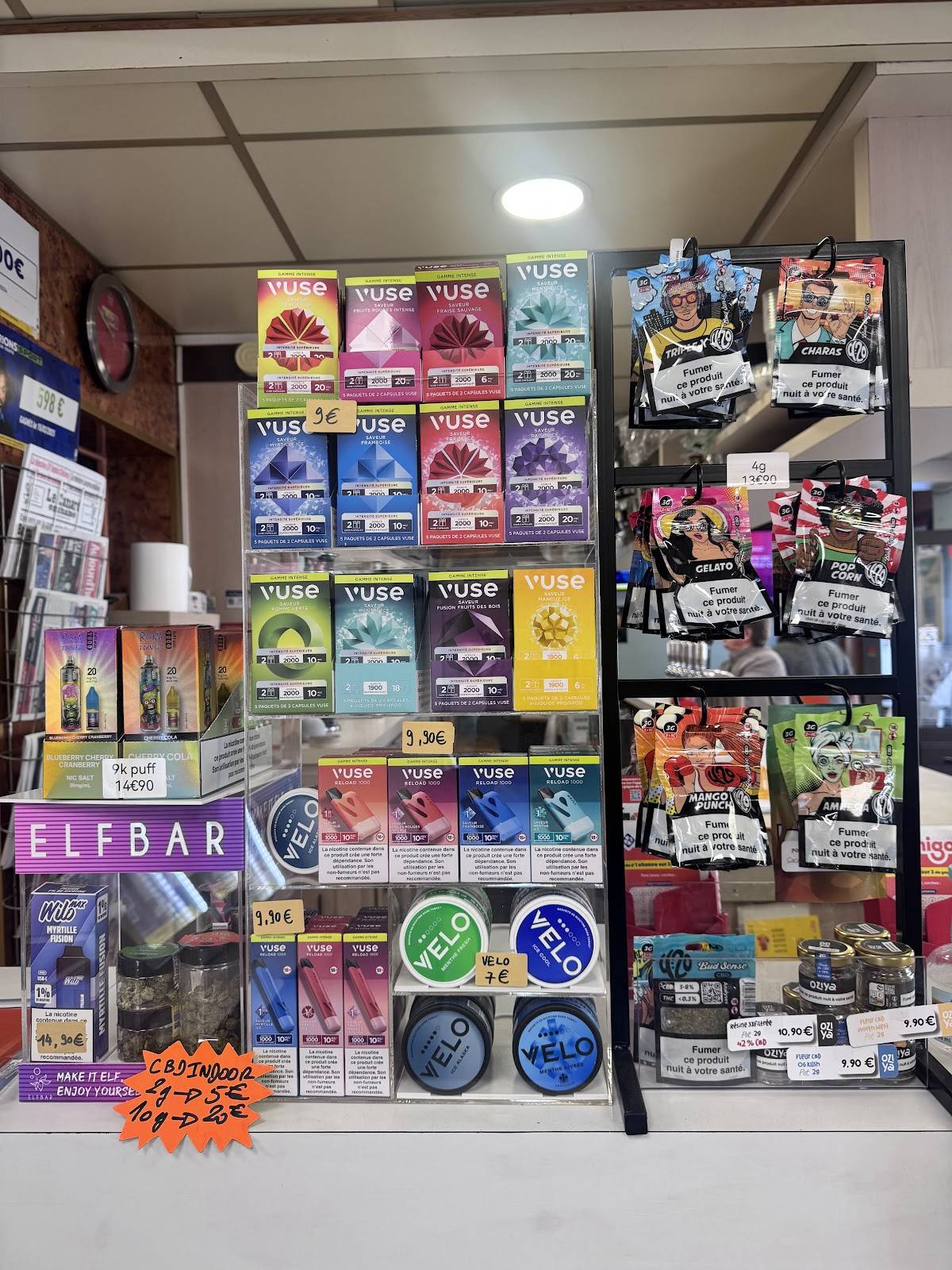 Menu de TABAC LE RALLYE - FDJ PMU VAPE LIQUIDE PRESSE