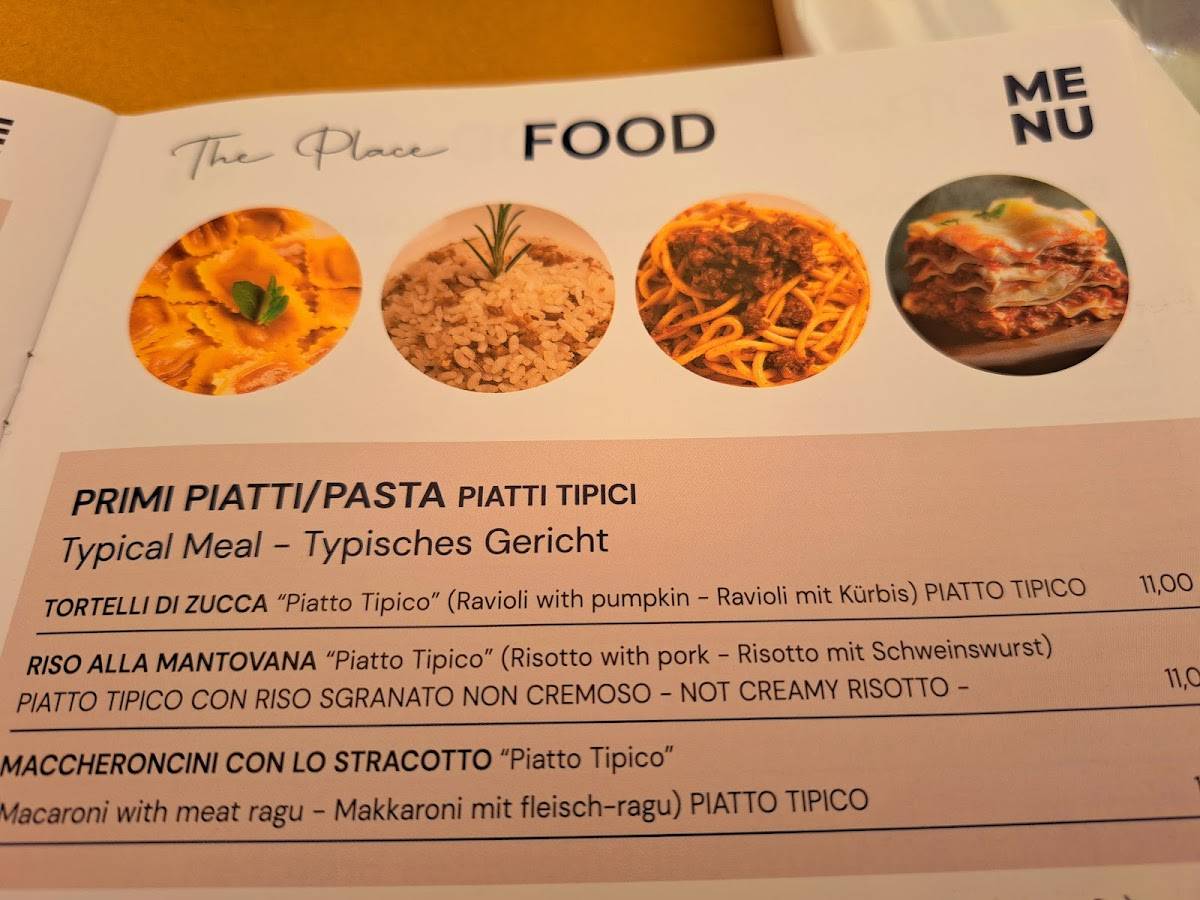 Menu di THE PLACE 