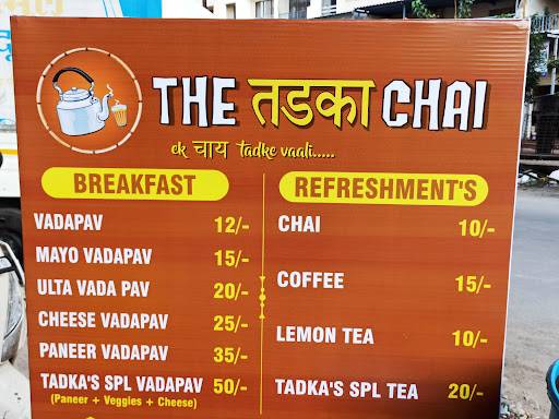 THE TADKA CHAI menu