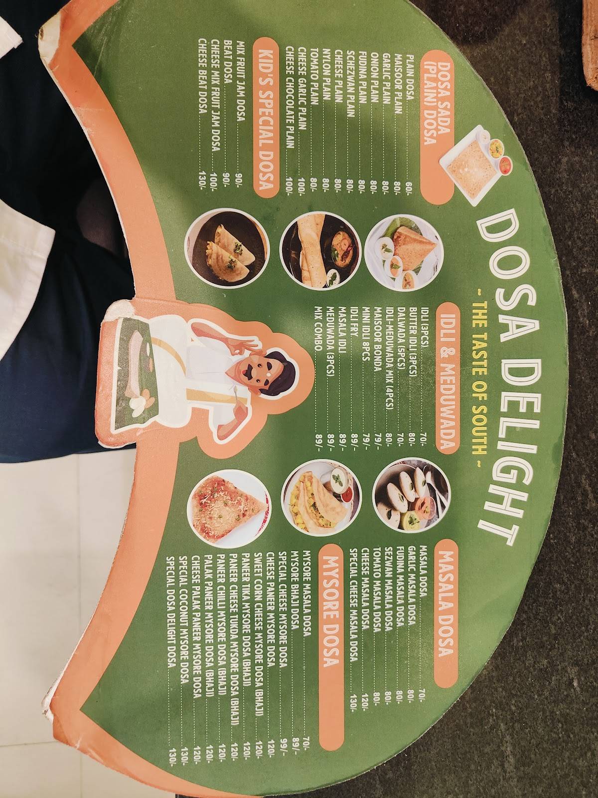 TK's Cafe (Dosa Delights) menu