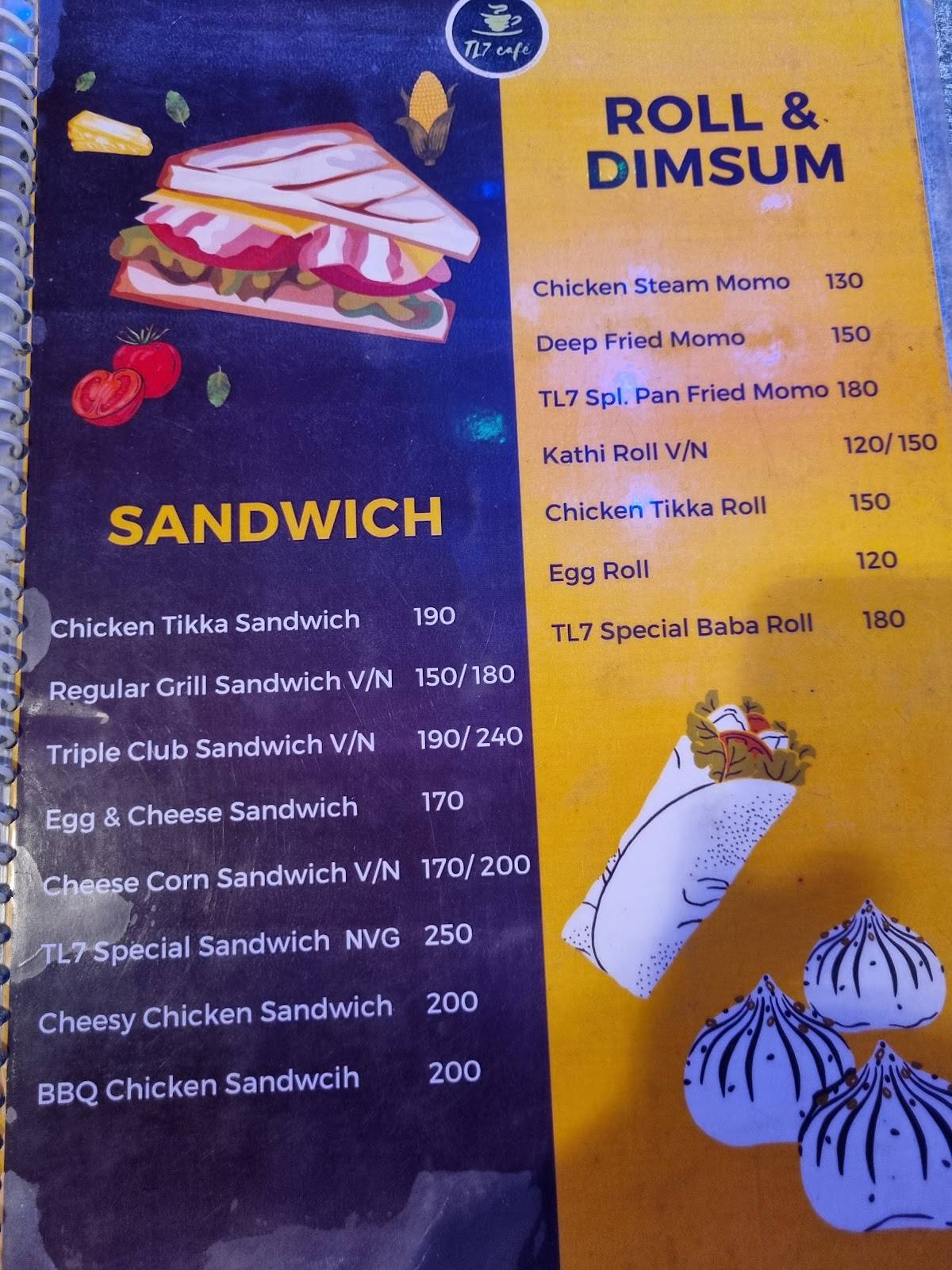 TL7 Café menu