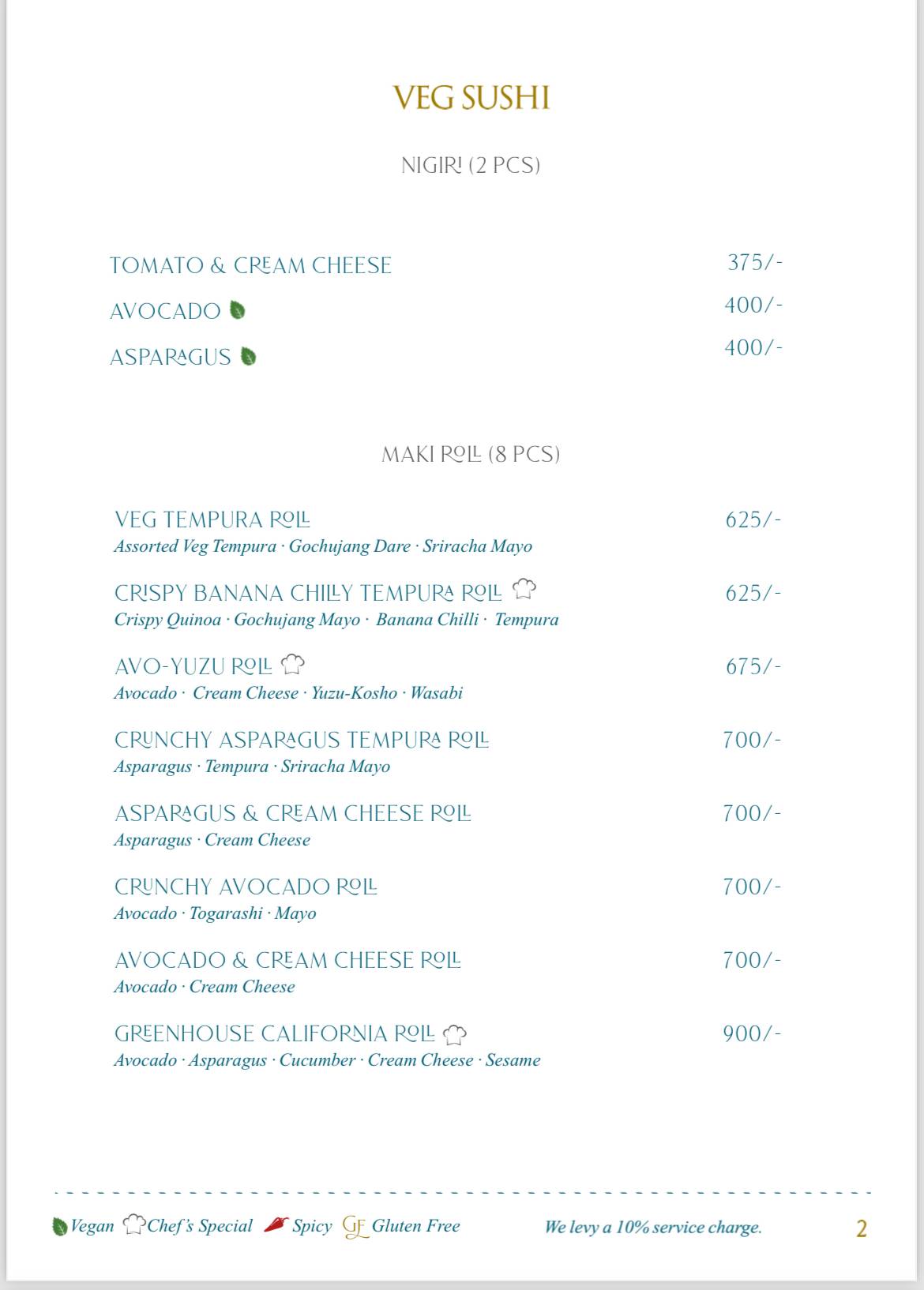 TSUKI : Pan Asian Restaurant menu