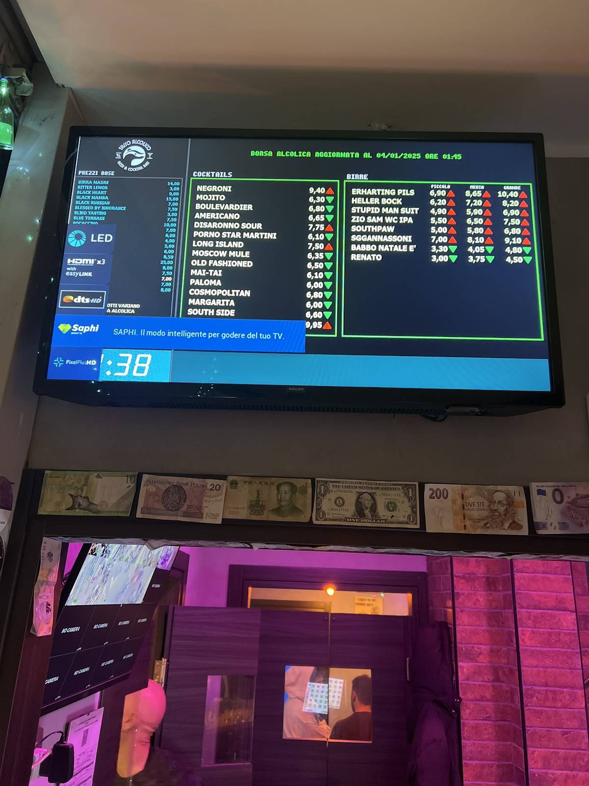 Menu di Tasso Alcolico 