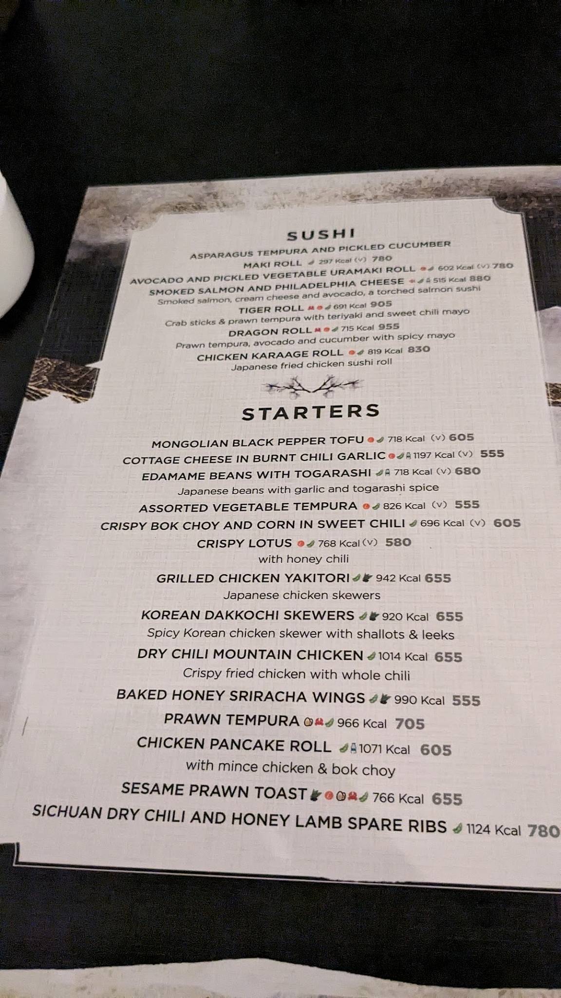 Tattenham Corner Lounge Bar menu