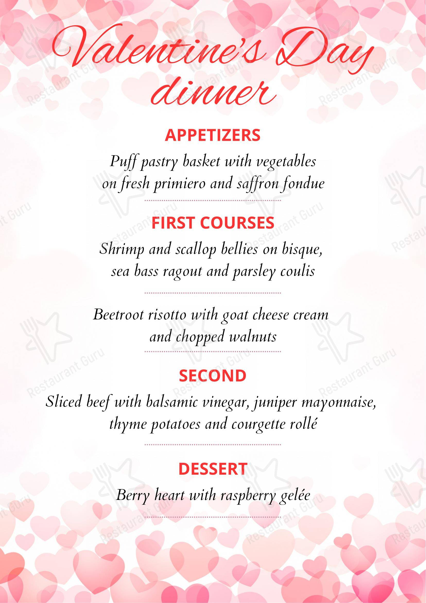 Menu per Taufer Restaurant ristorante