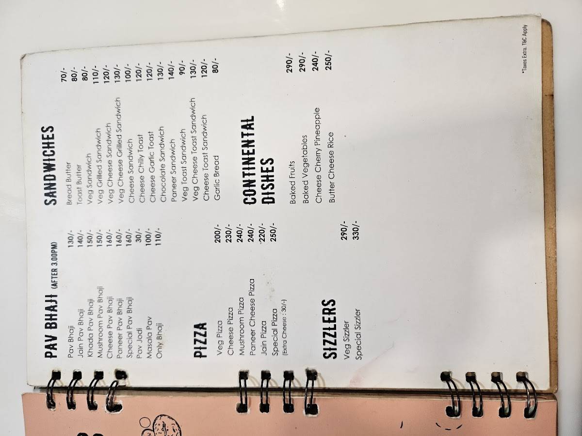 Te Amo Pure Veg Restaurant menu