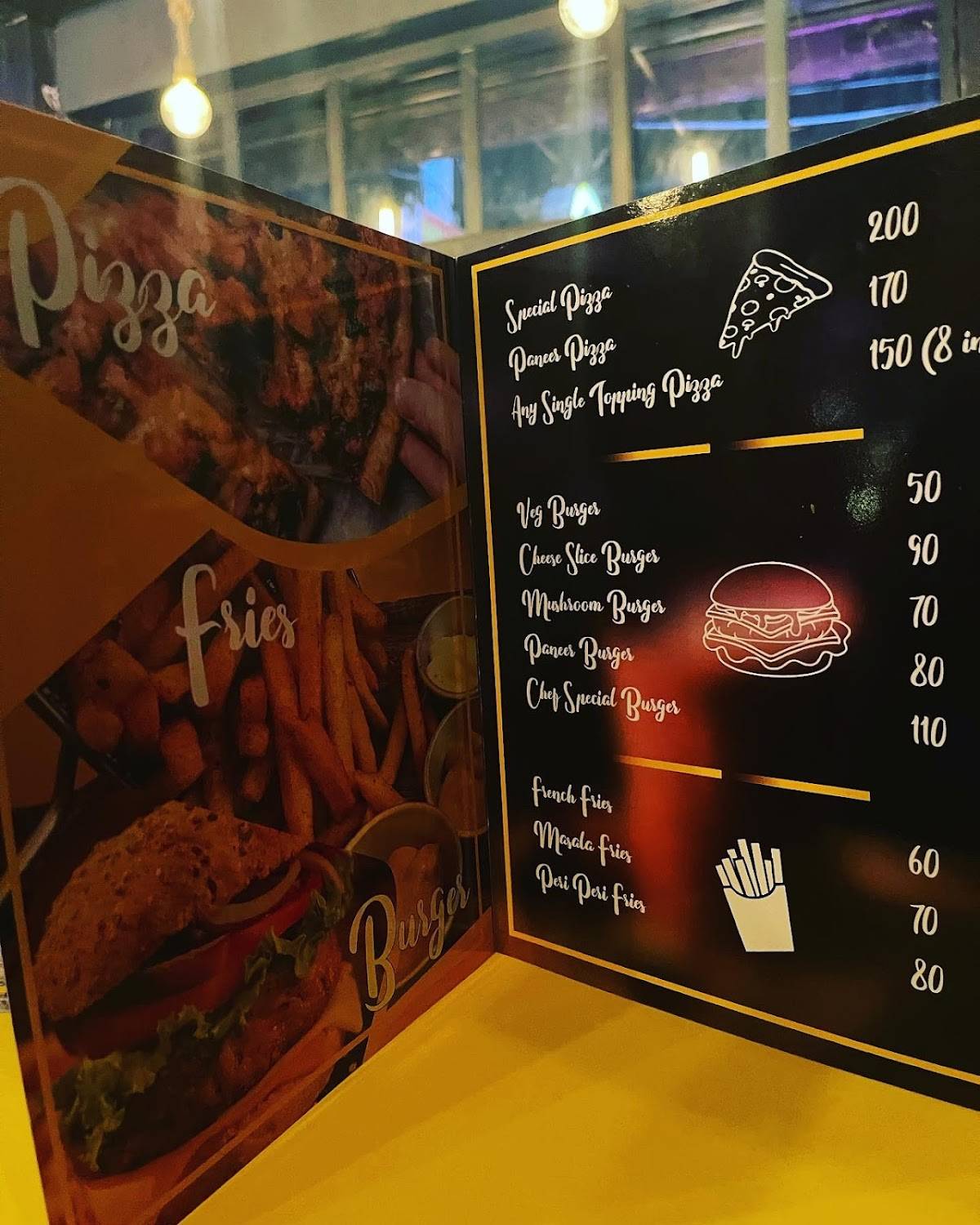Tea house menu