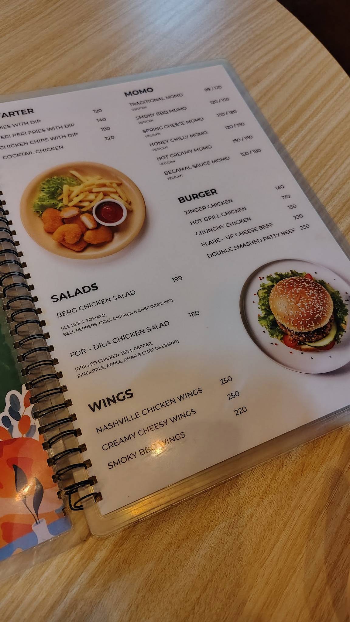 RADISH GRILL AND CAFE menu