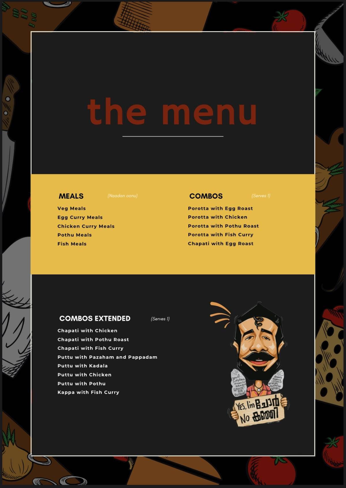 Thavu’s Kitchen menu