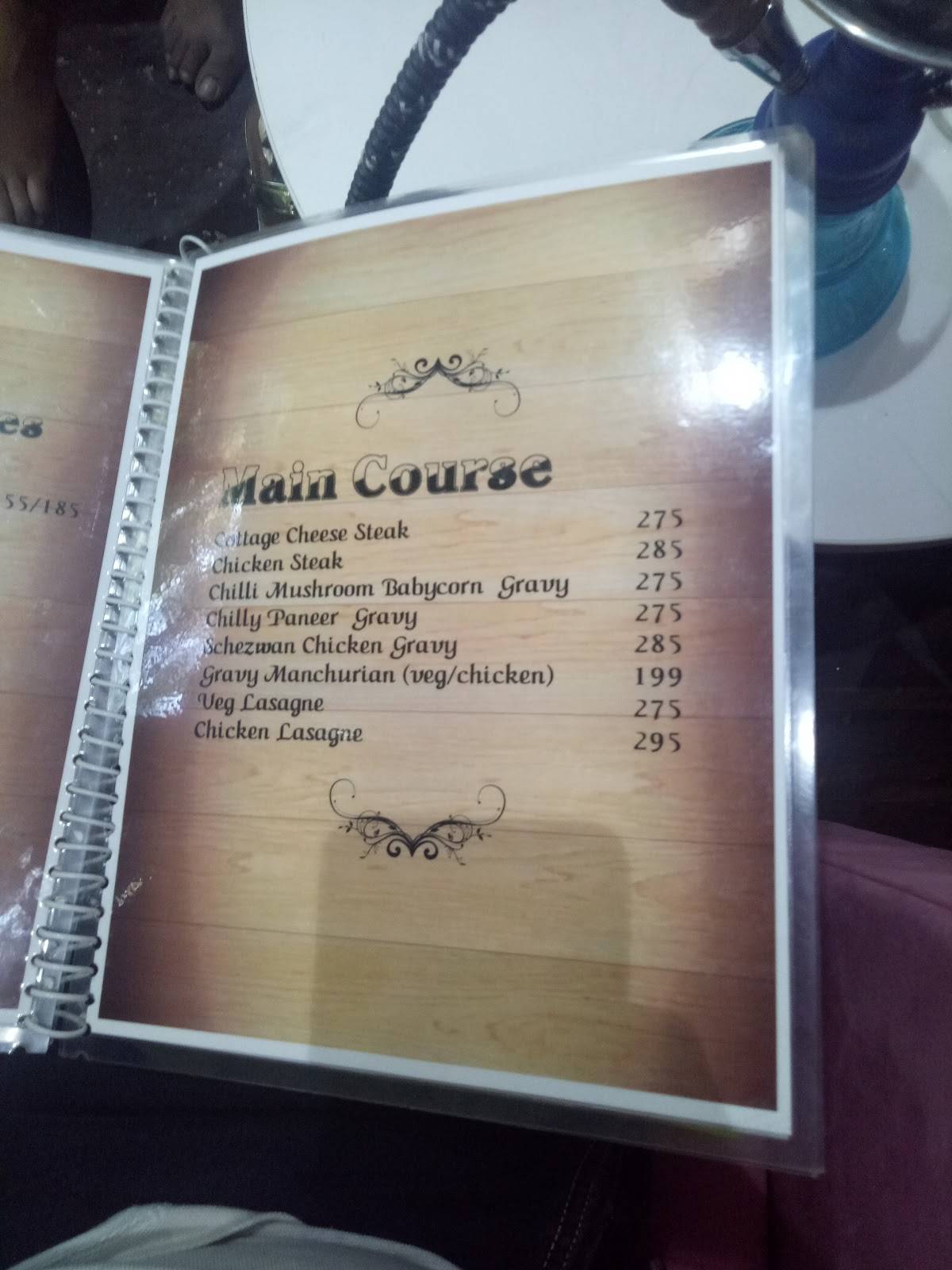 The Aura Cafe menu