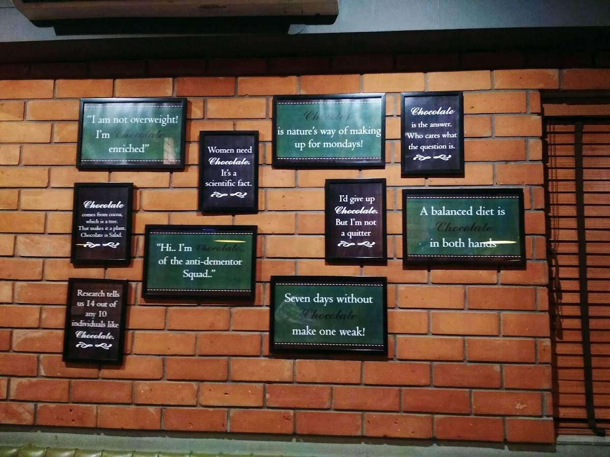 Menu at The Chocolate Room, Jamshedpur