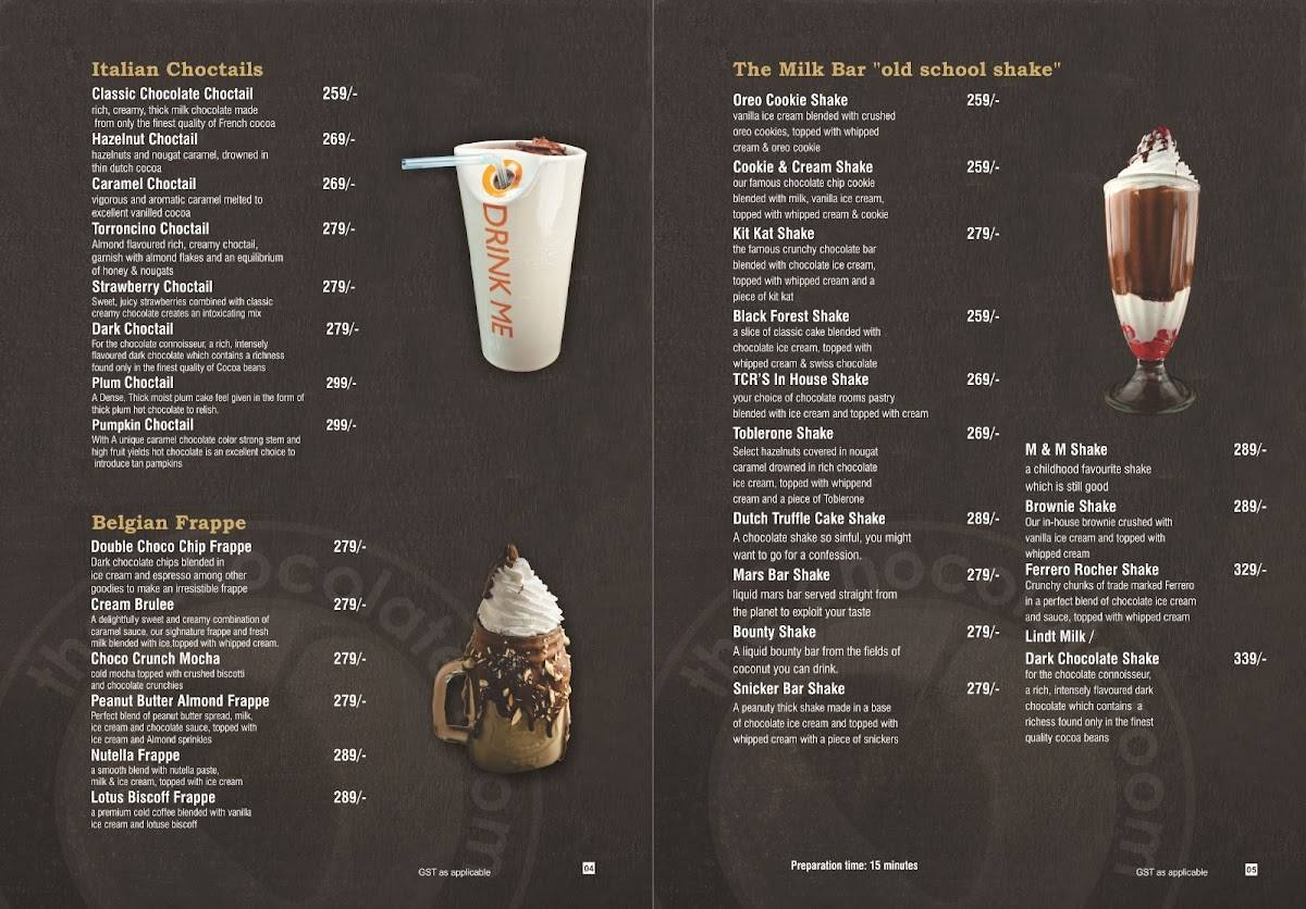 Sub N Sip menu