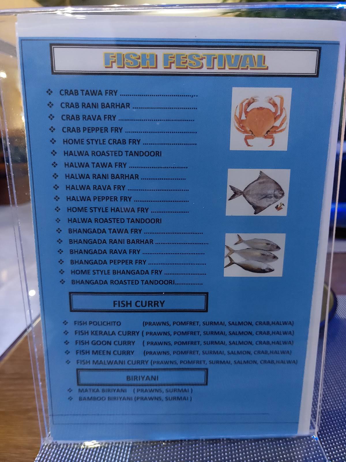 The Corner Lounge menu
