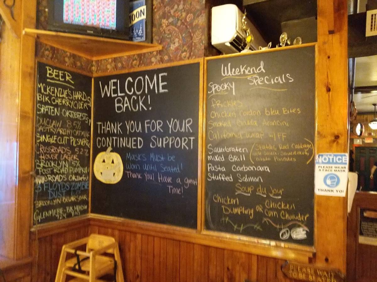 Menu at The Erie Hotel & Restaurant, Port Jervis
