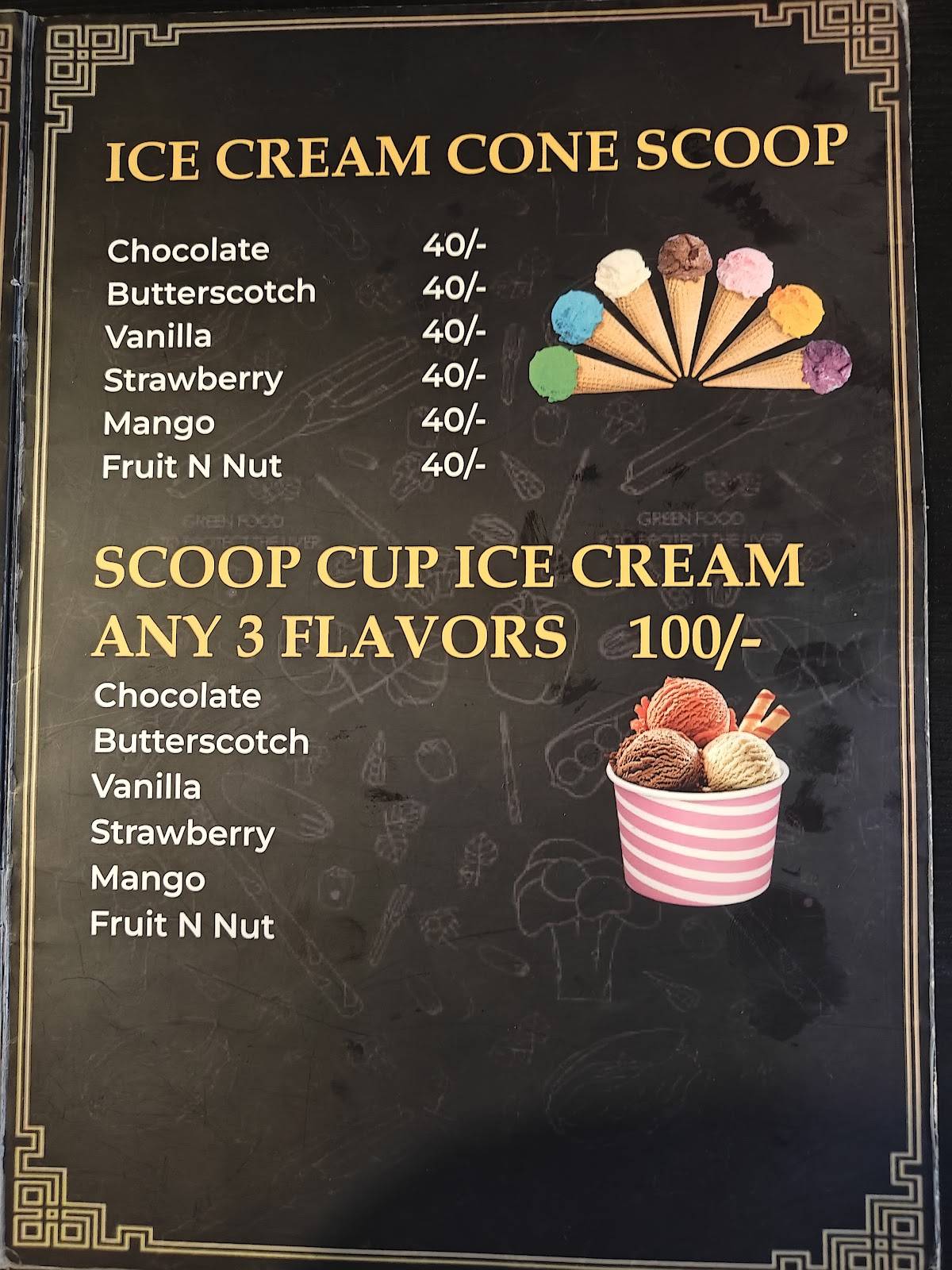 The Exotic Shawarma menu