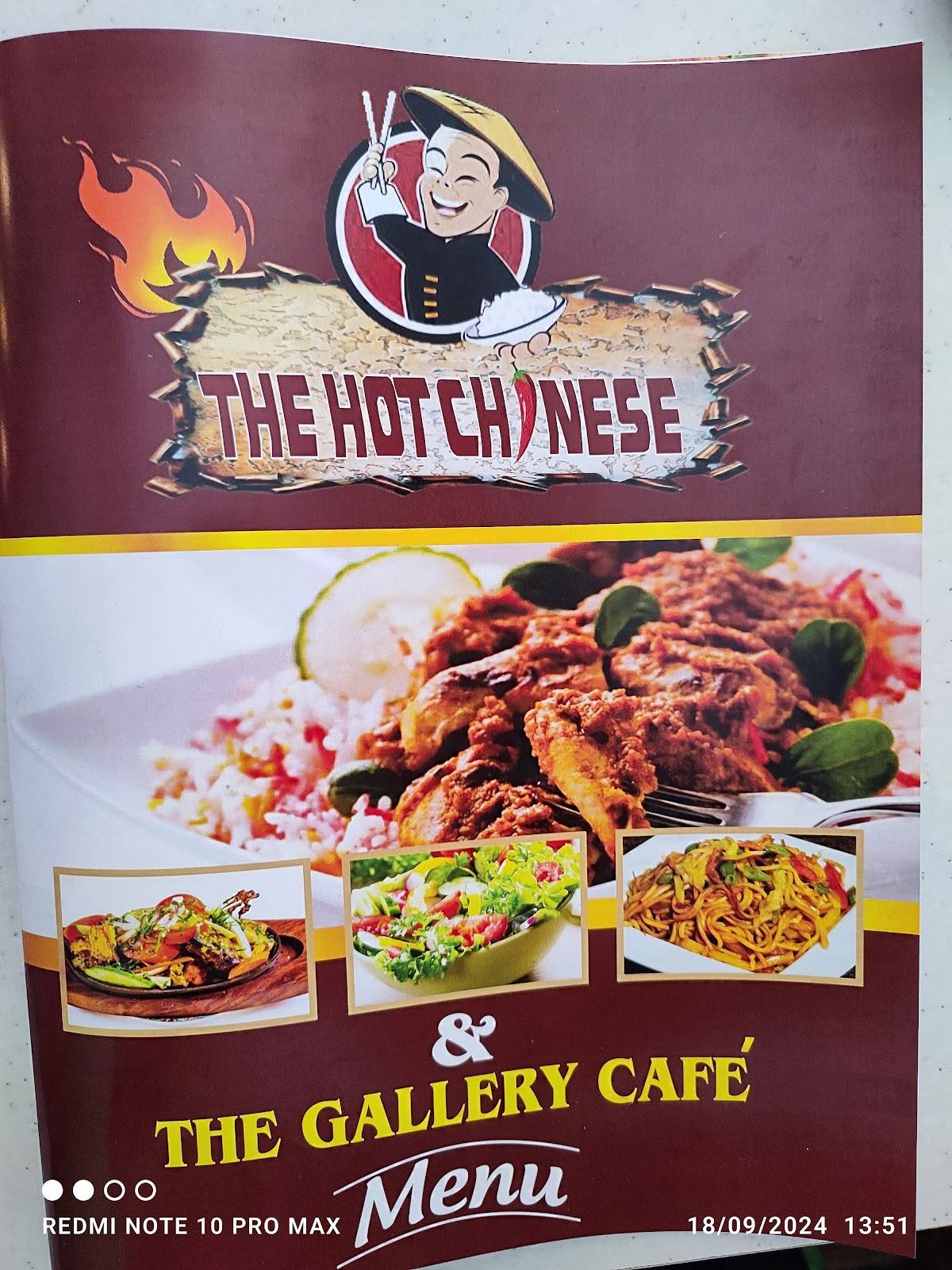 The Gallery Cafe menu