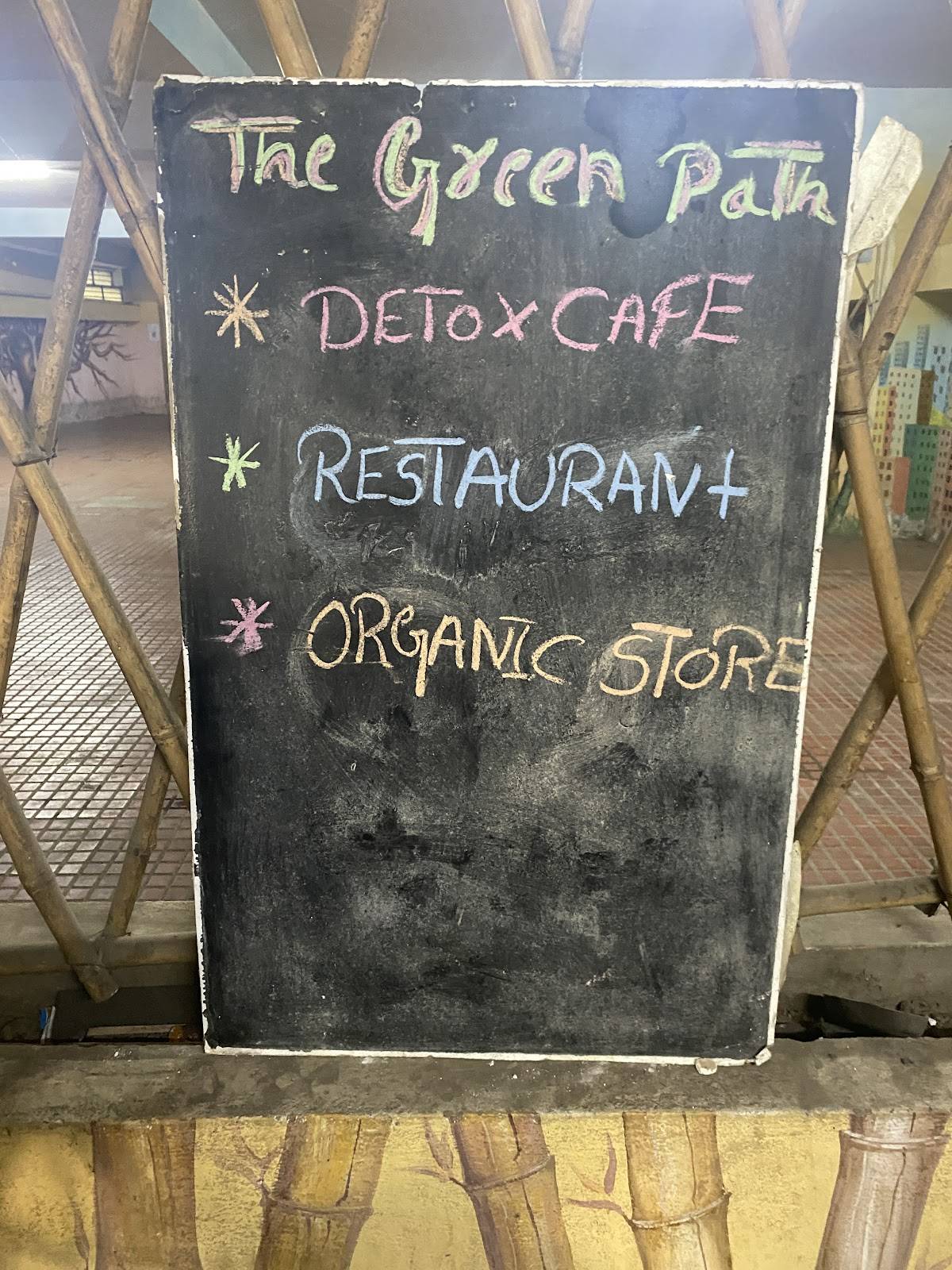 The GreenPath Organic Restaurant menu