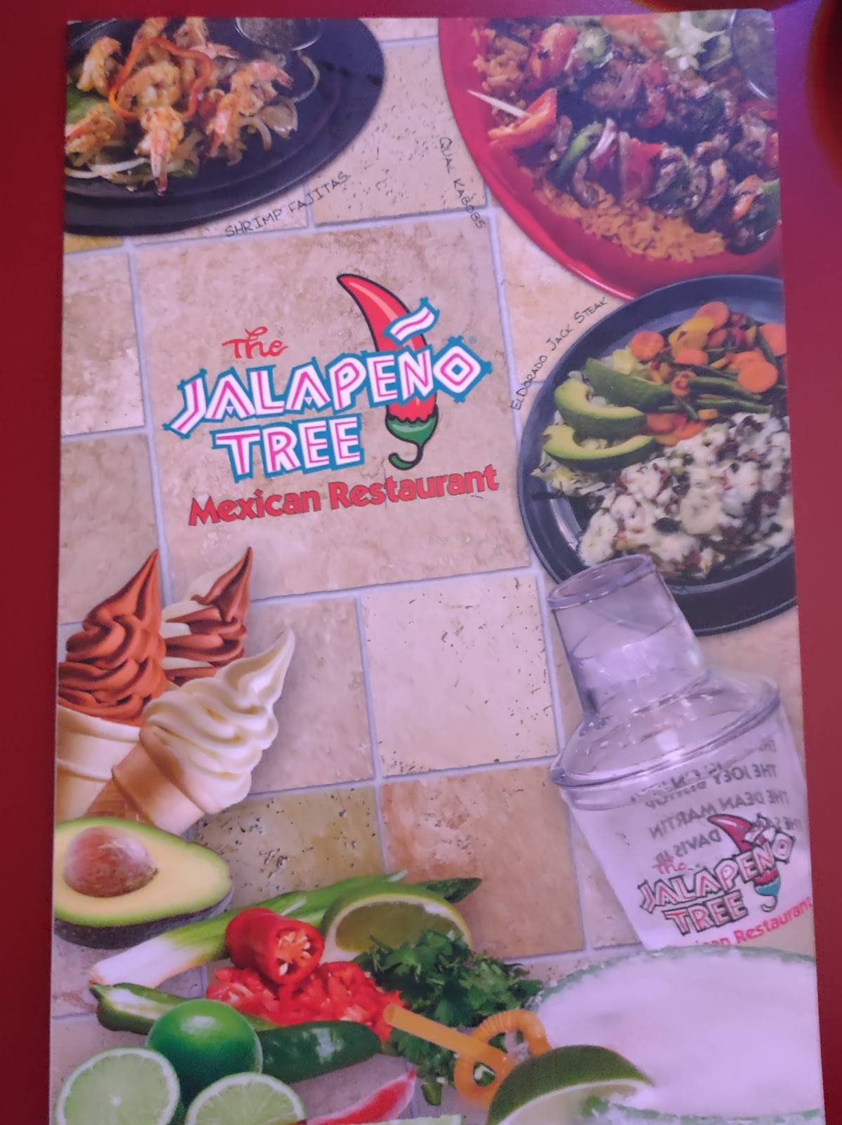 Menu at The Jalapeno Tree restaurant, Marshall