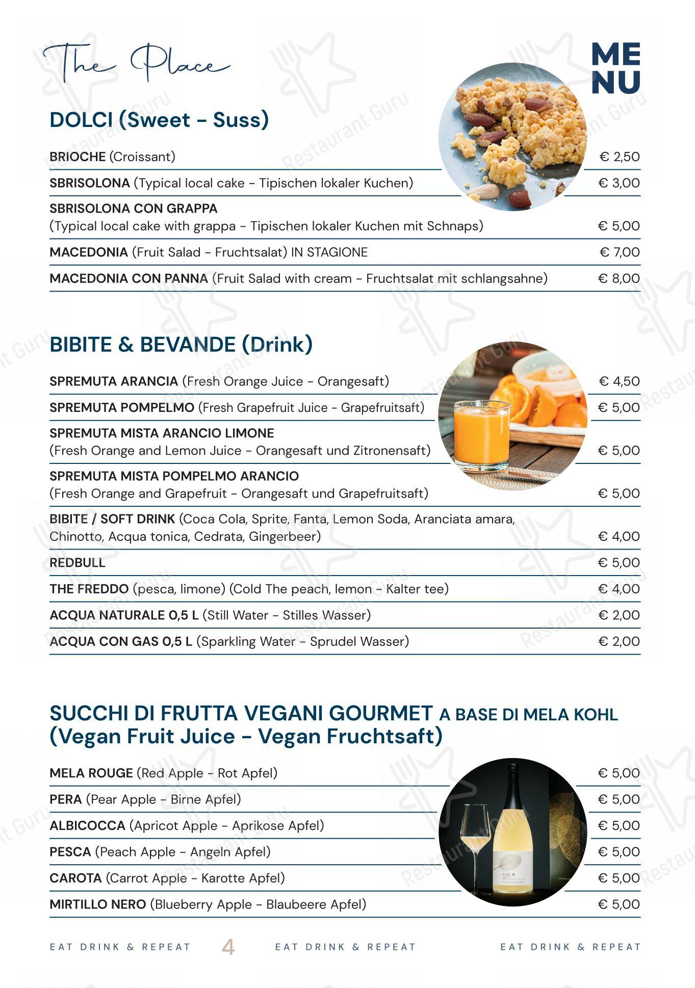 Menu di THE PLACE - Детское