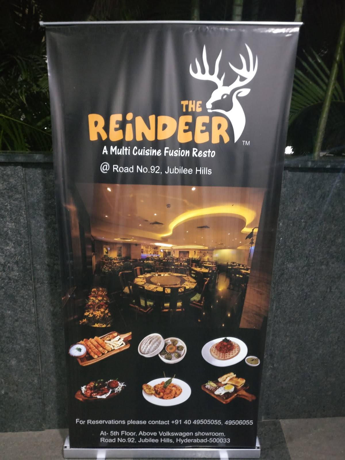 The Reindeer Restaurant menu
