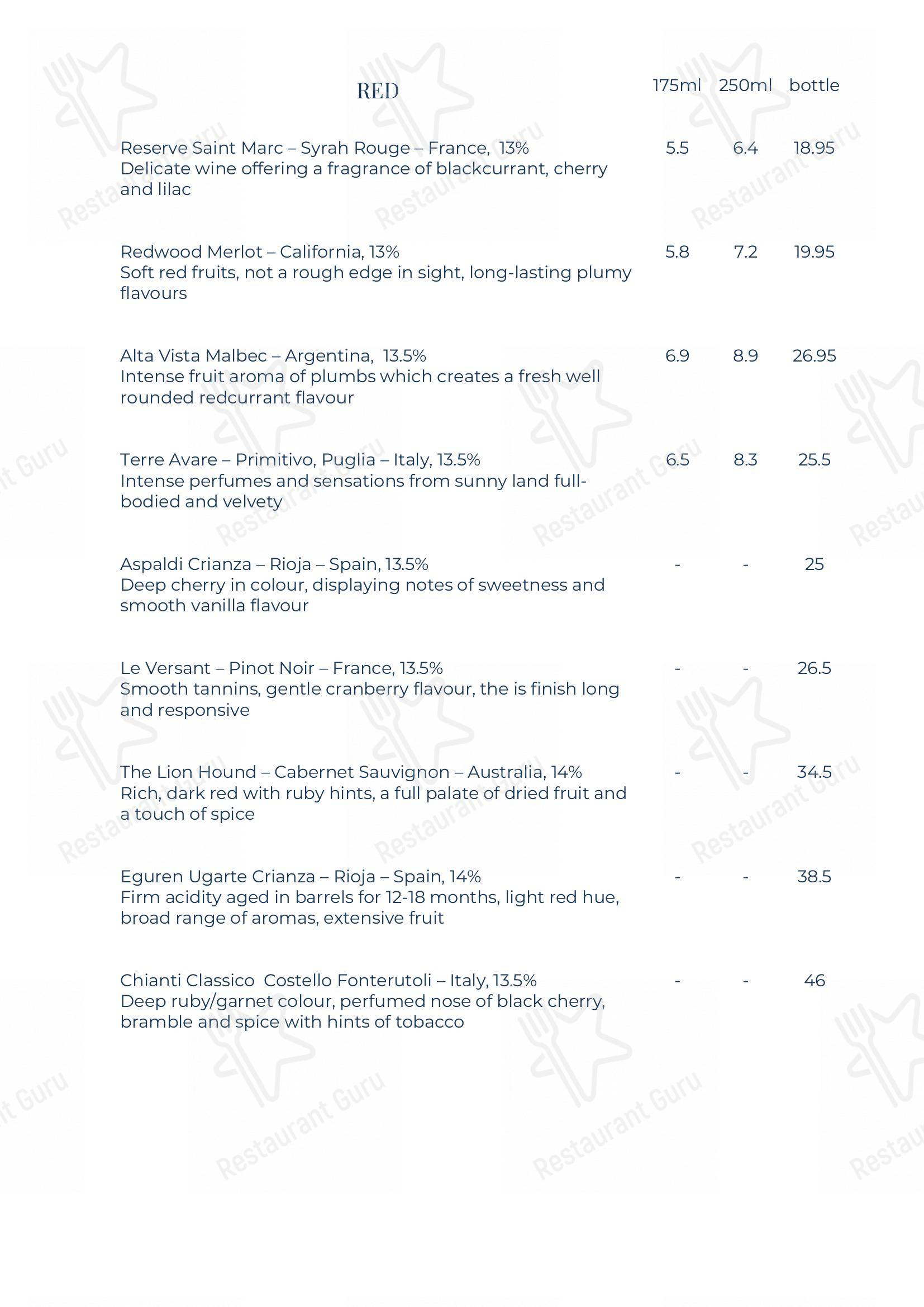 Menu at The Ship Inn pub & bar, BurnhamonCrouch