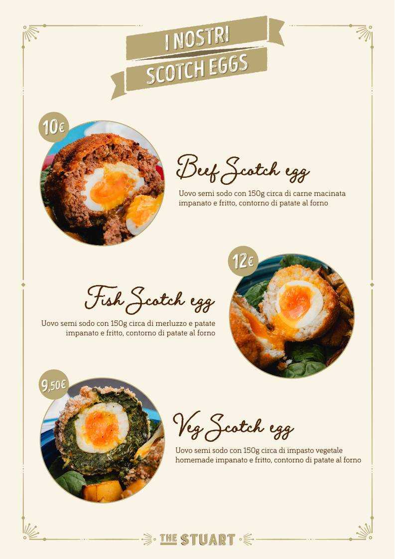 Menu di The Stuart, Scottish Pub 