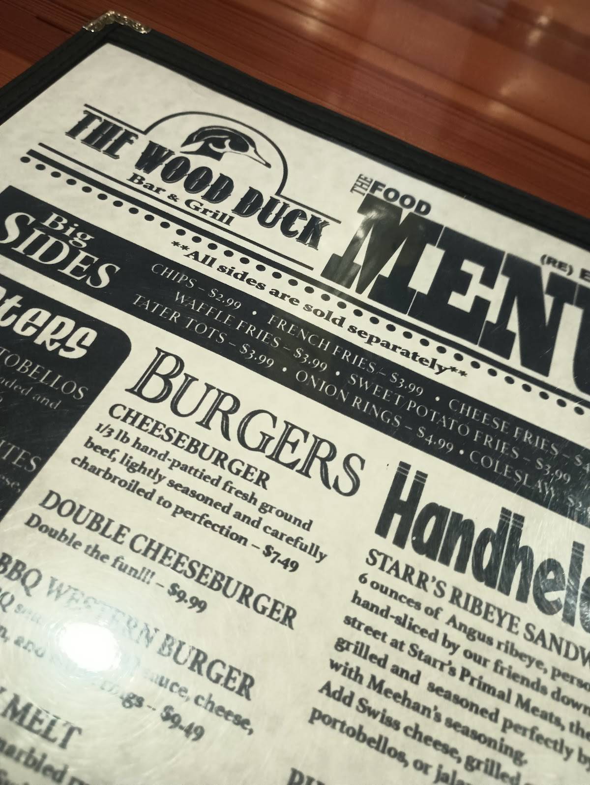 Menu at The Wood Duck Bar and Grill, Carlinville