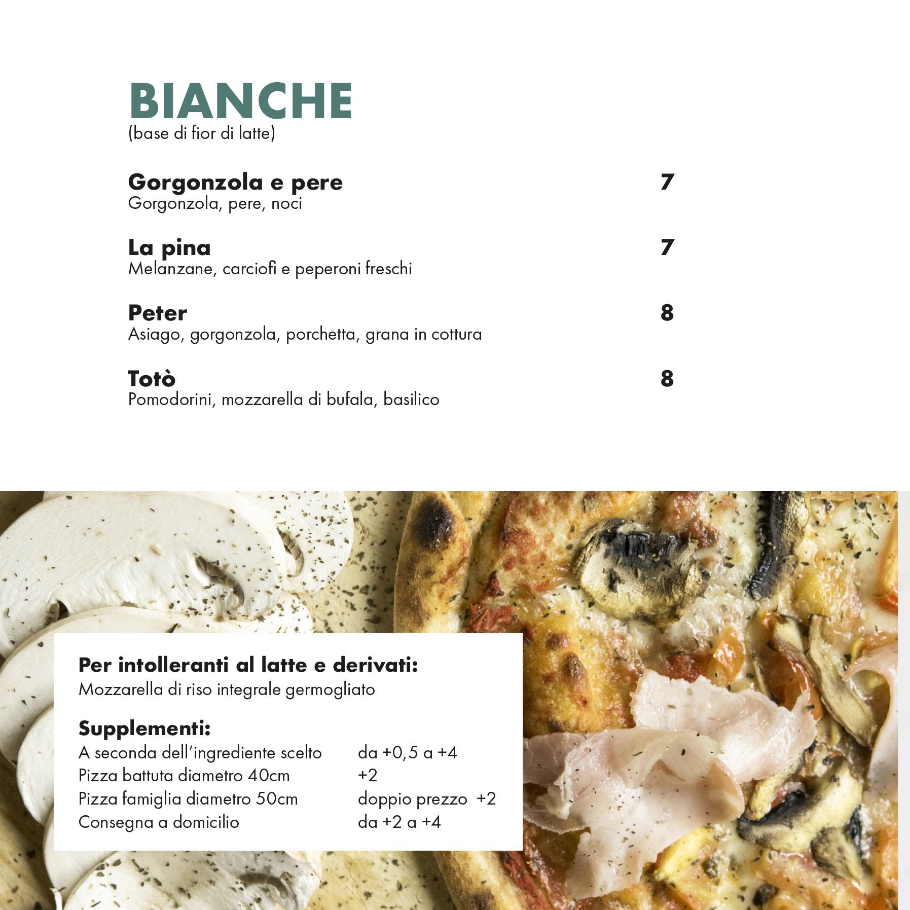 Menu di GreenPizza 