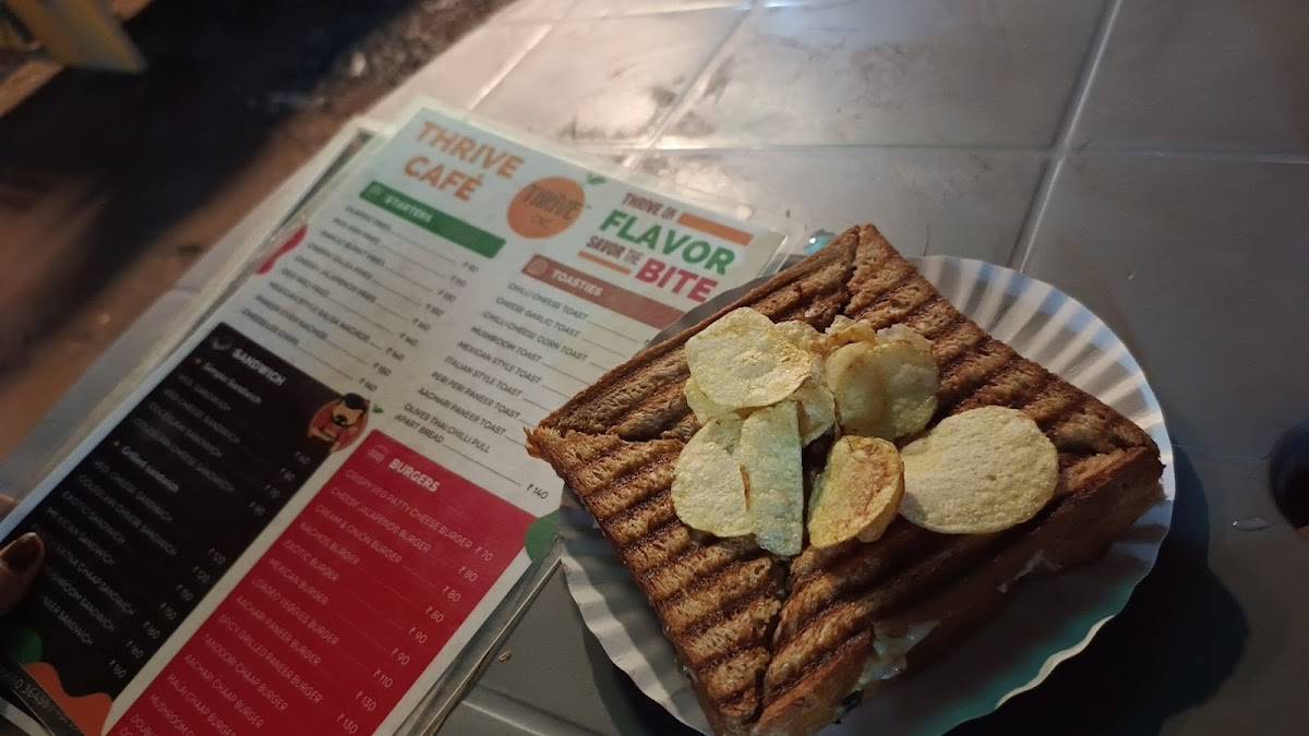 Thrive café menu