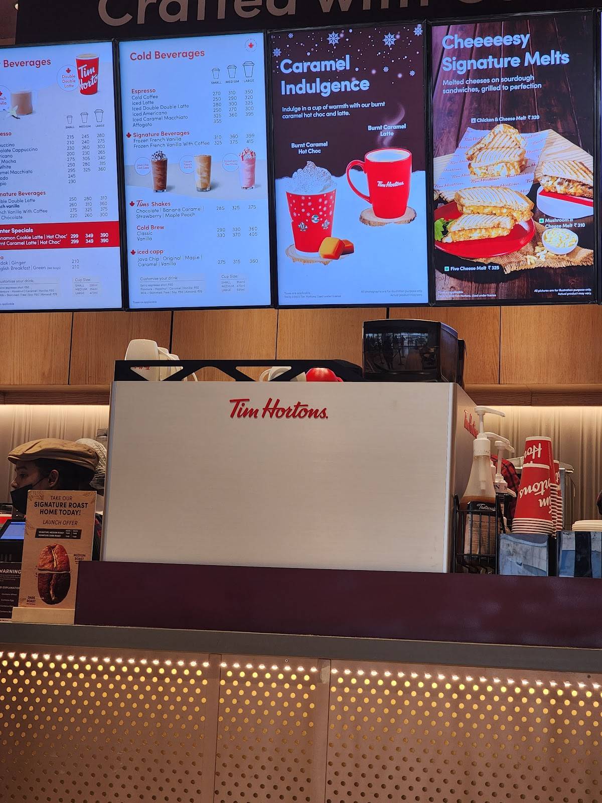 Tim Hortons menu