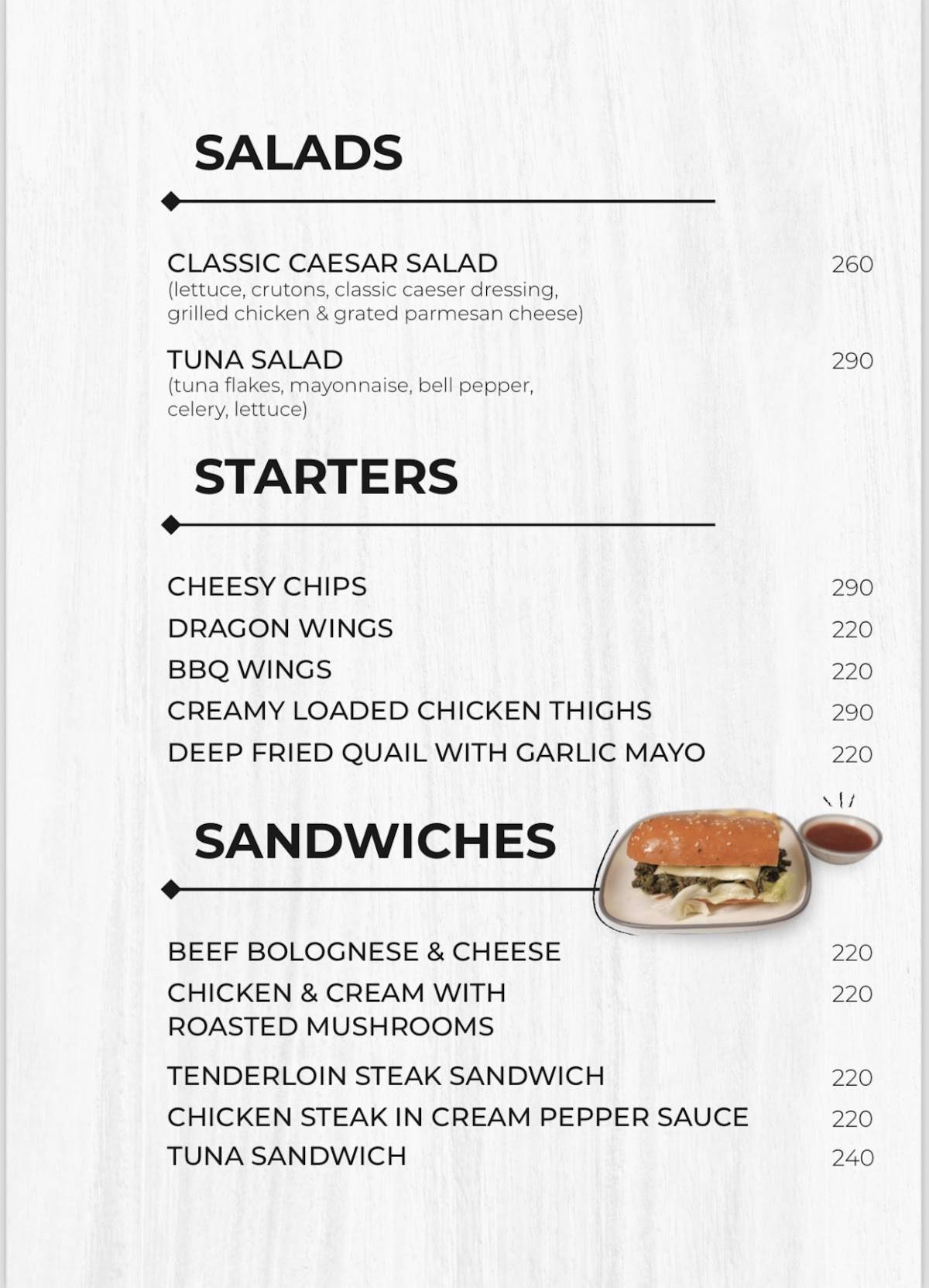 Escape Room menu