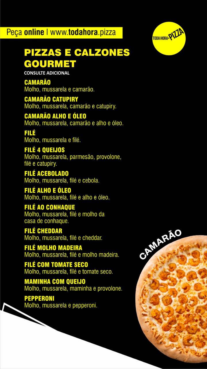 Toda Hora Pizza cardápio