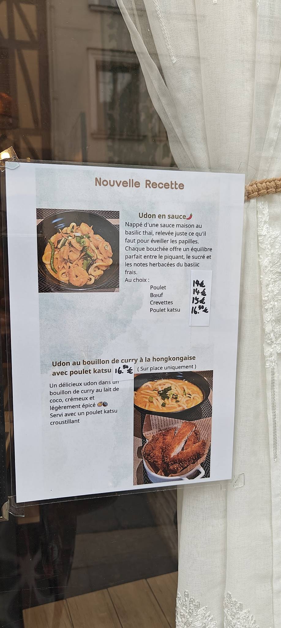 Menu de Together Asian Fusion Food - Rouen