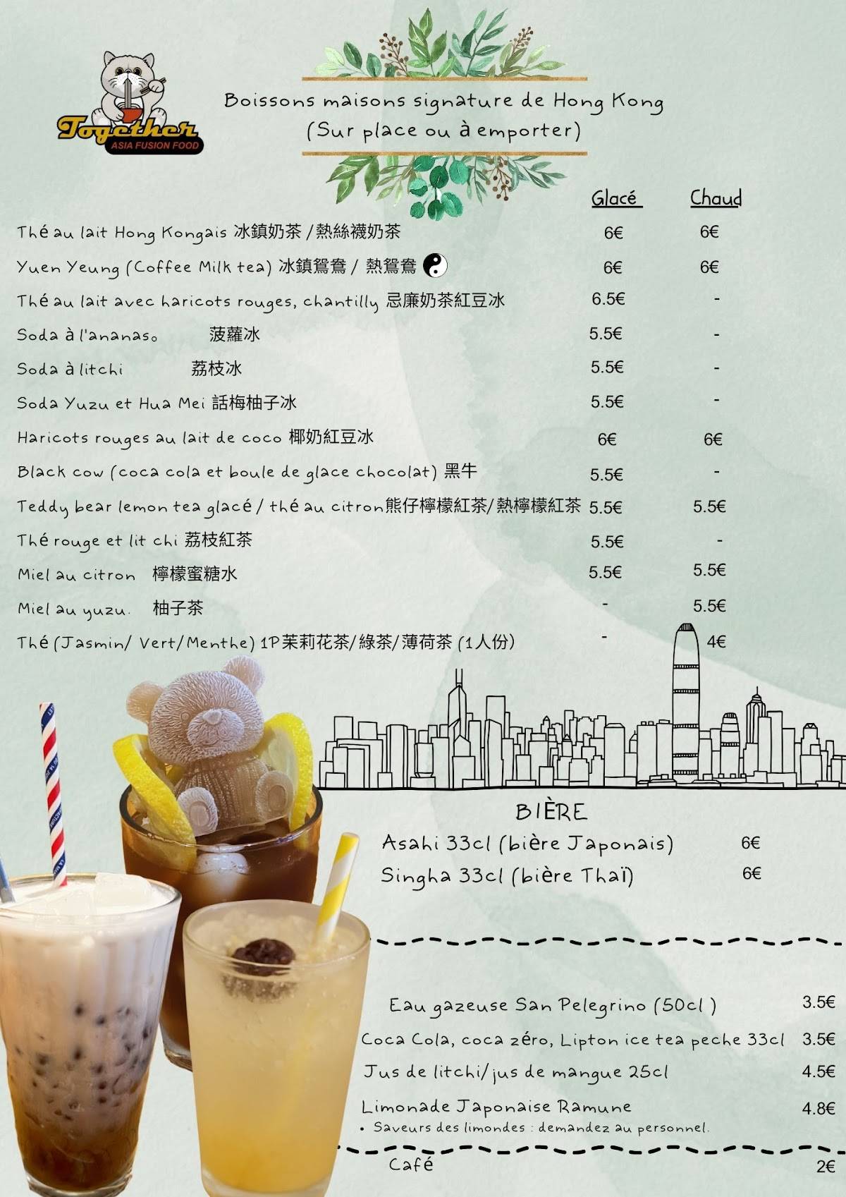 Menu de Together Asian Fusion Food - Rouen