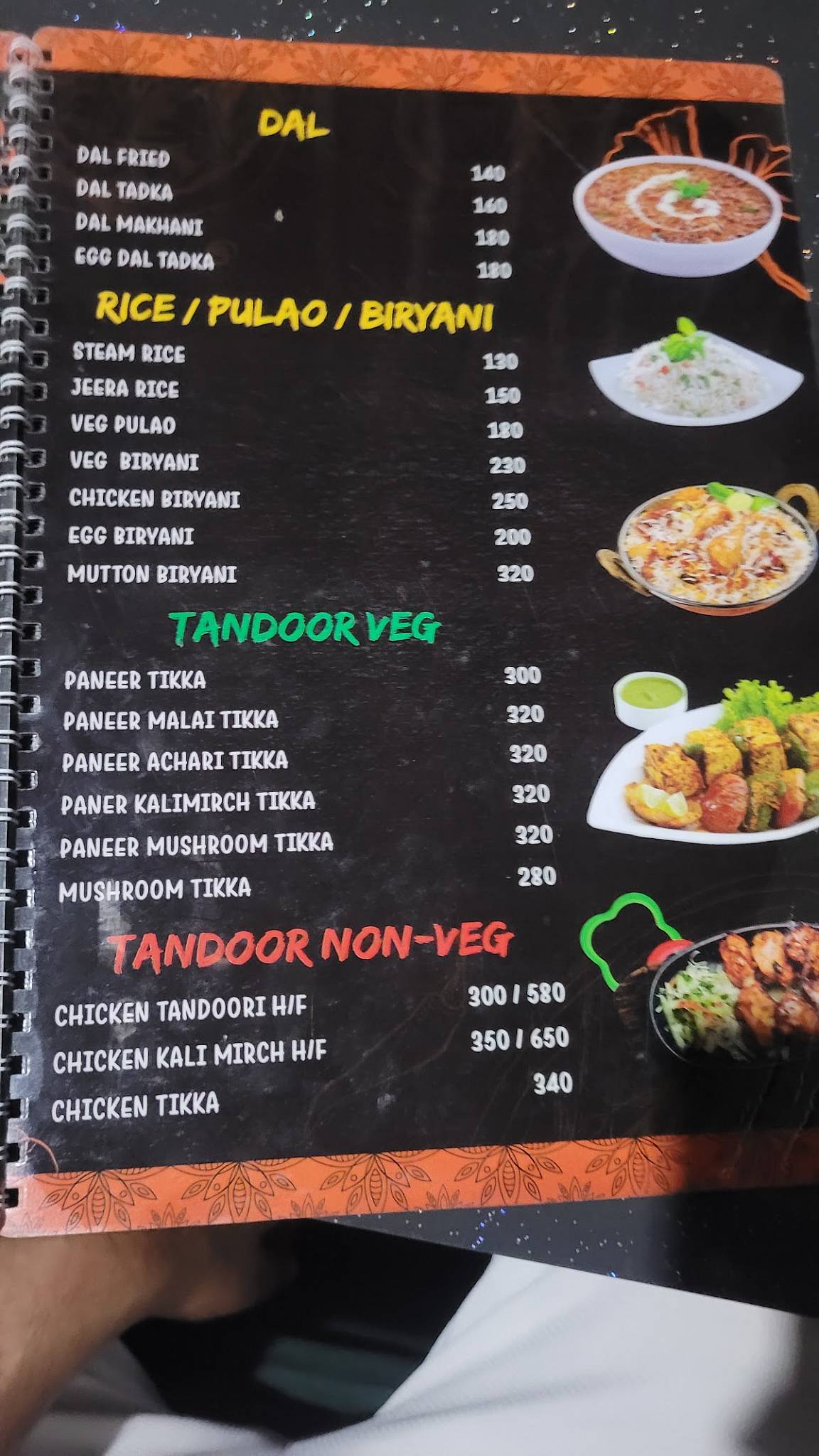 Tomorrow Land Bar & Restaurant menu