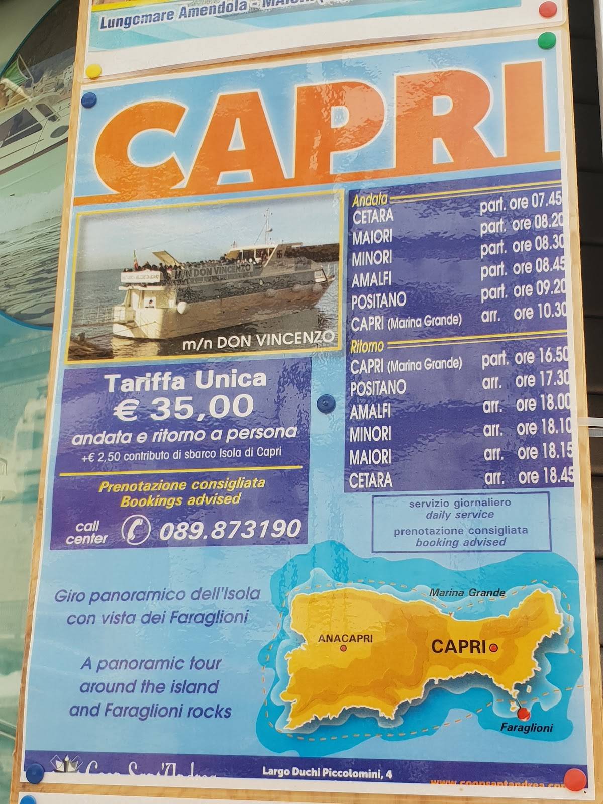 Menu di Tony's Food e Drinks 