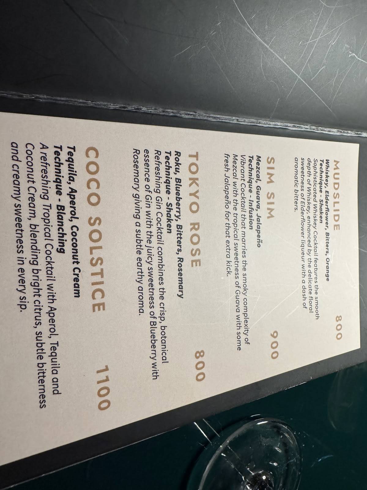 Torii menu