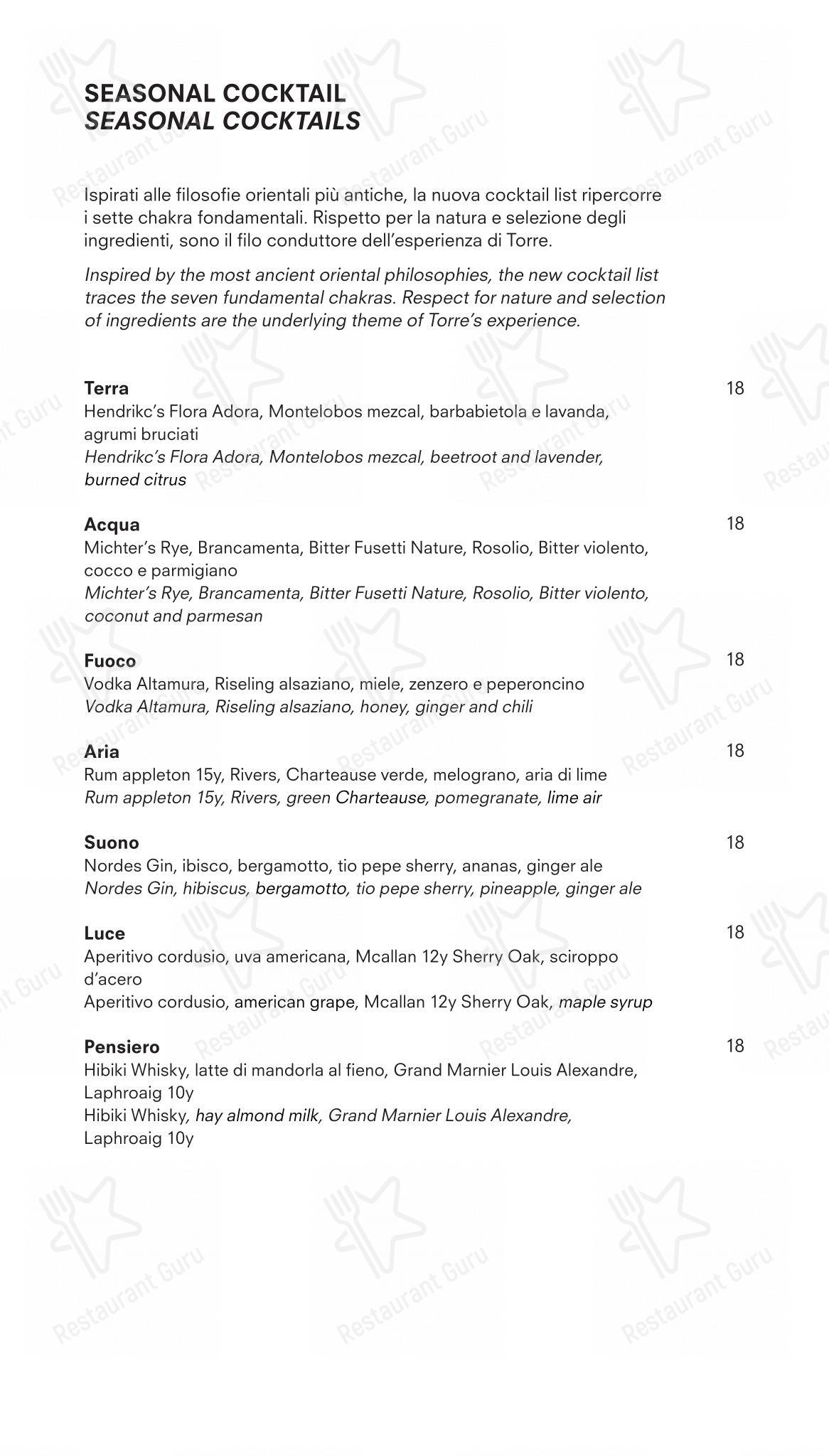 Menu di Torre - Menu