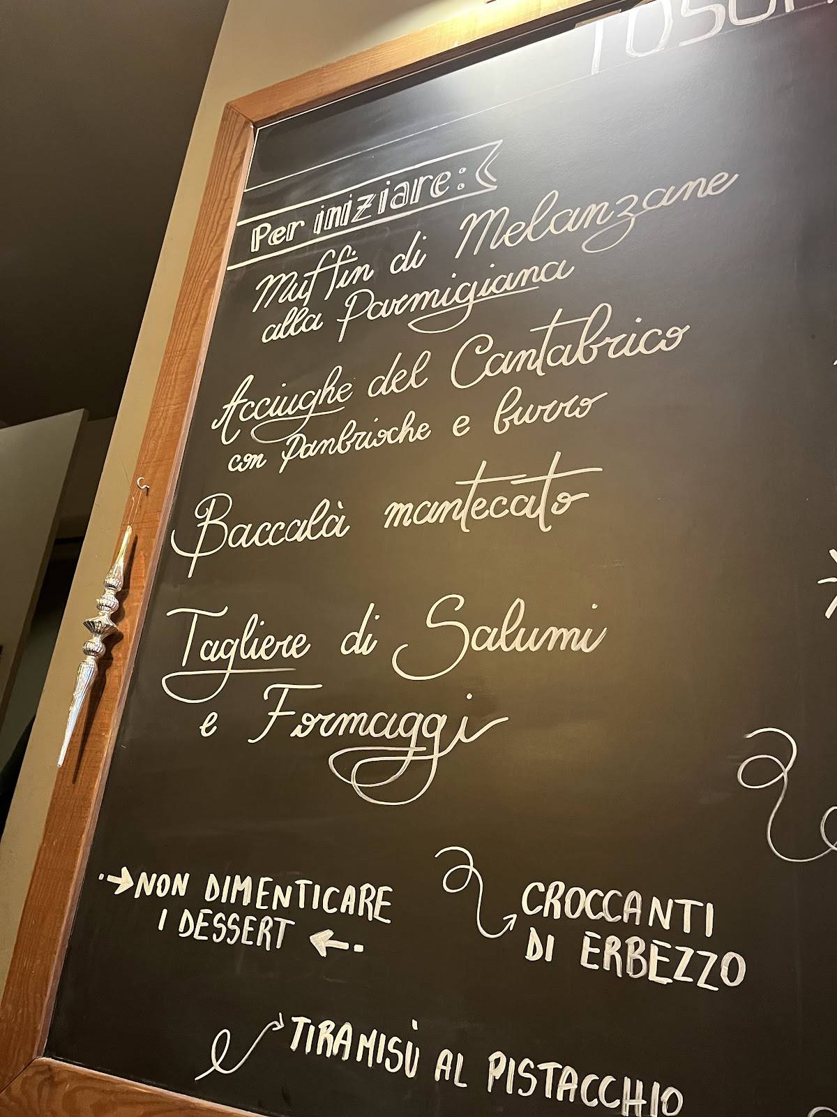 Menu di Tosca Bistrot 