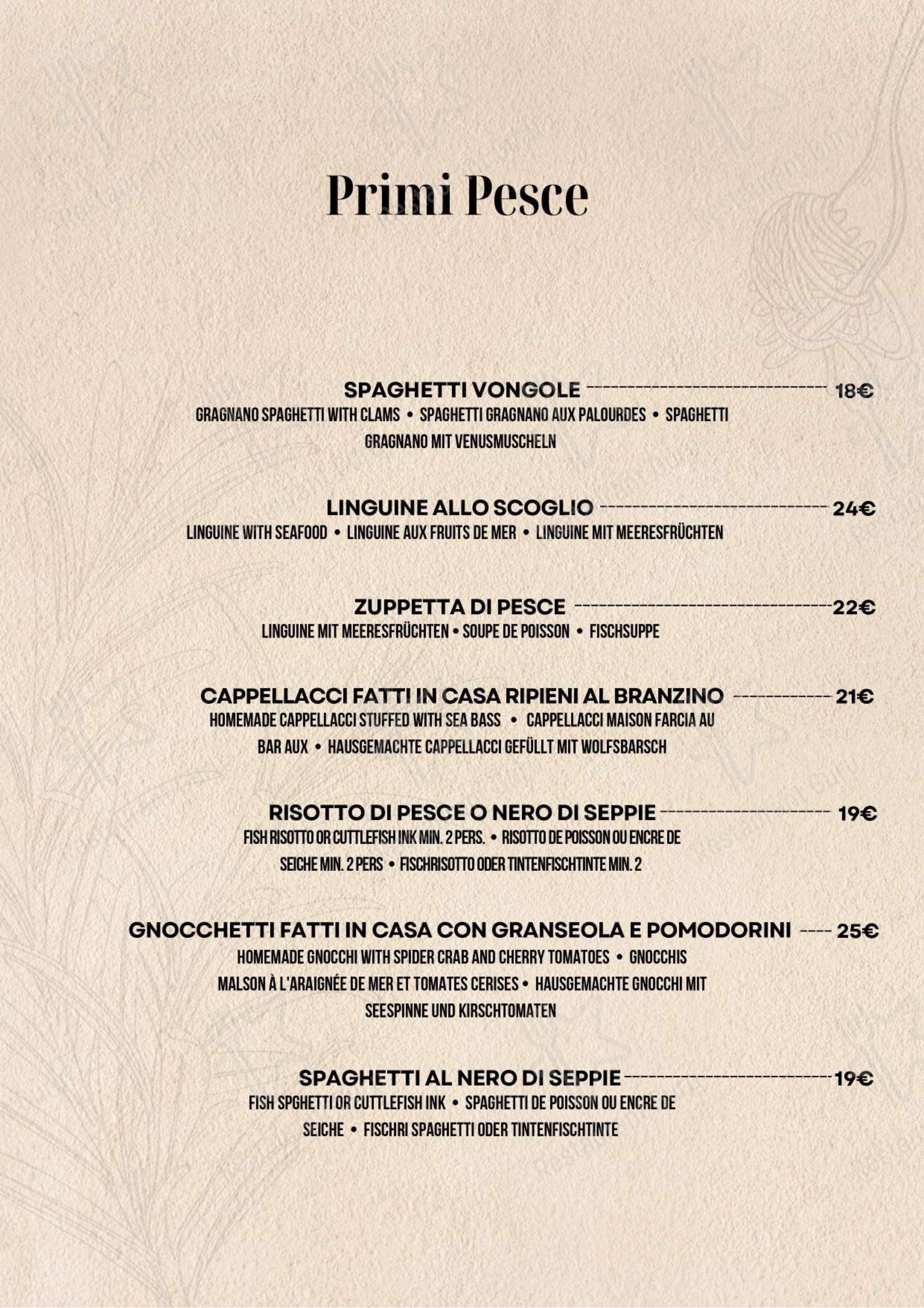 Trattoria Rialto Novo in Venezia - Menu bar