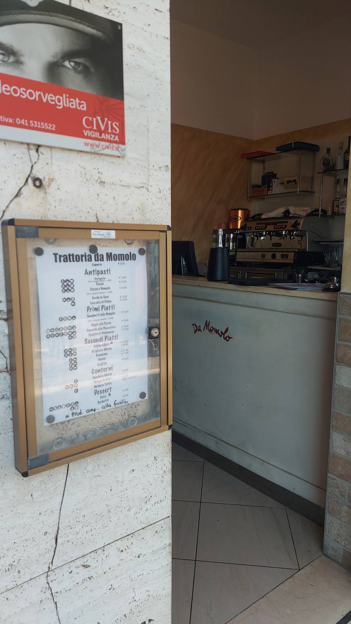 Menu di Trattoria da Momolo 