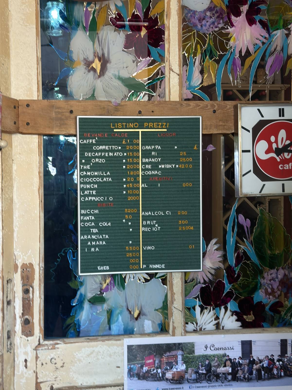 Menu di Trattoria dal Moro 