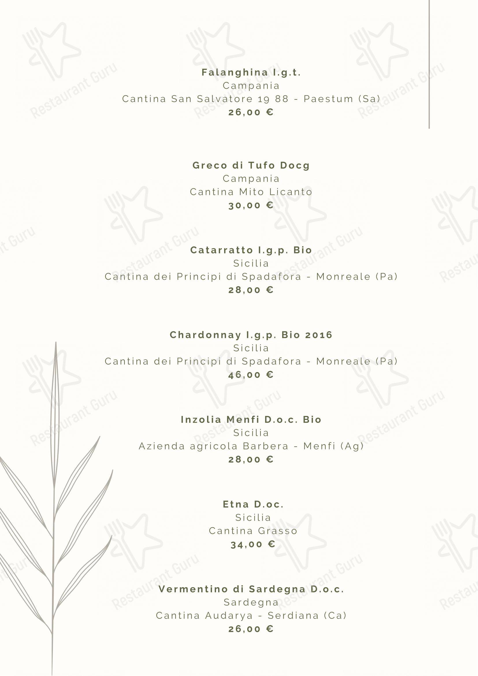 Menu bar per Tre Nodi Ristorante & Beach Bar ristorante