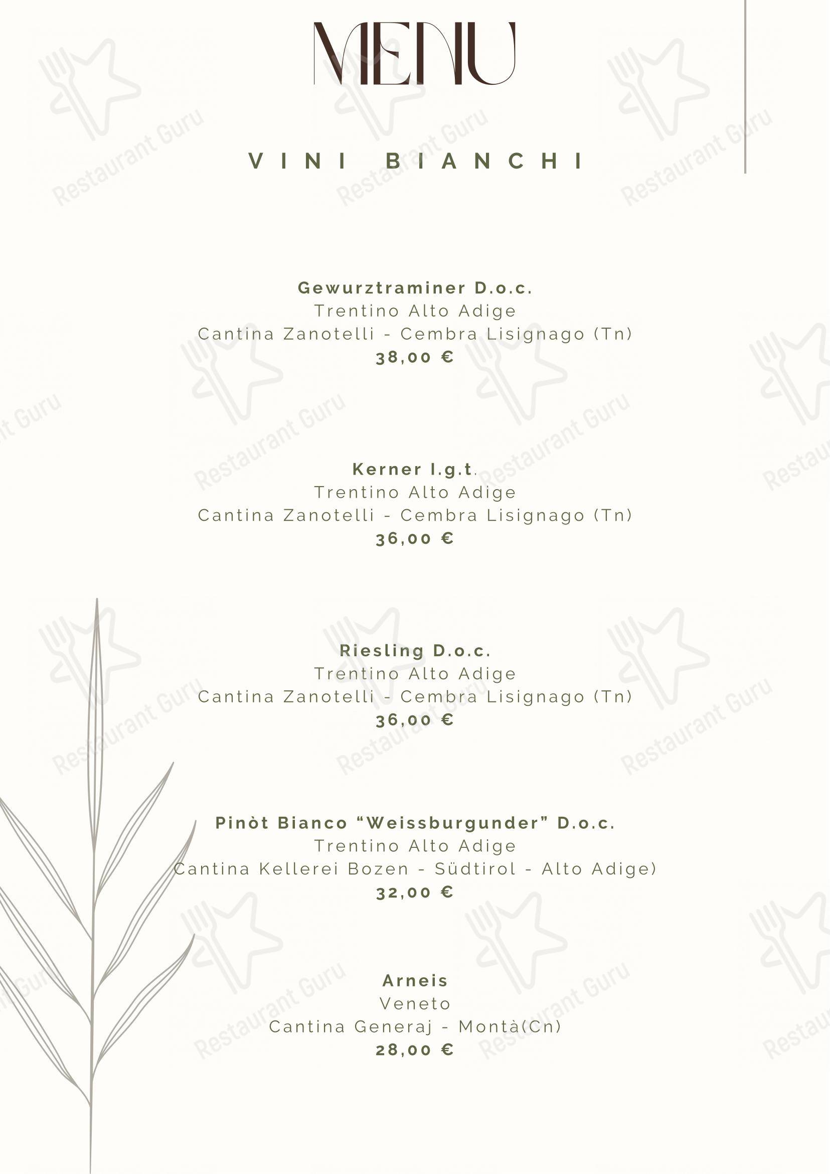 Menu di Tre Nodi Ristorante & Beach Bar - Основное меню