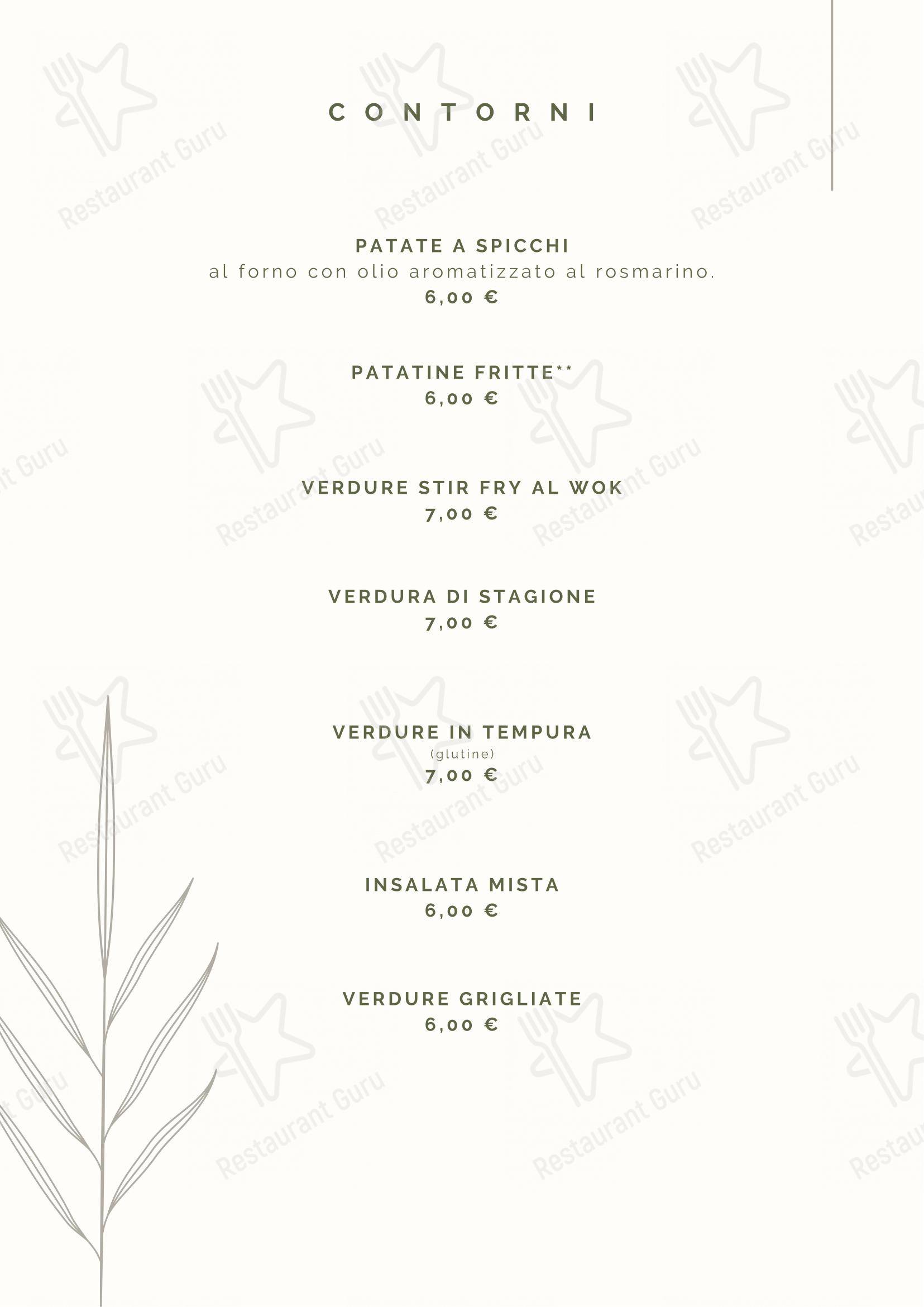 Menu di Tre Nodi Ristorante & Beach Bar - Основное меню